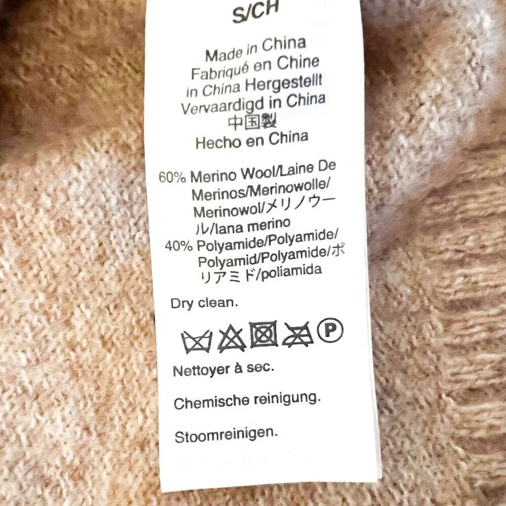 J. Crew Rugged Merino Wool Blend Quarter Zip Sweater